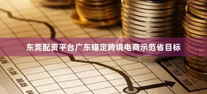 东莞配资平台广东锚定跨境电商示范省目标